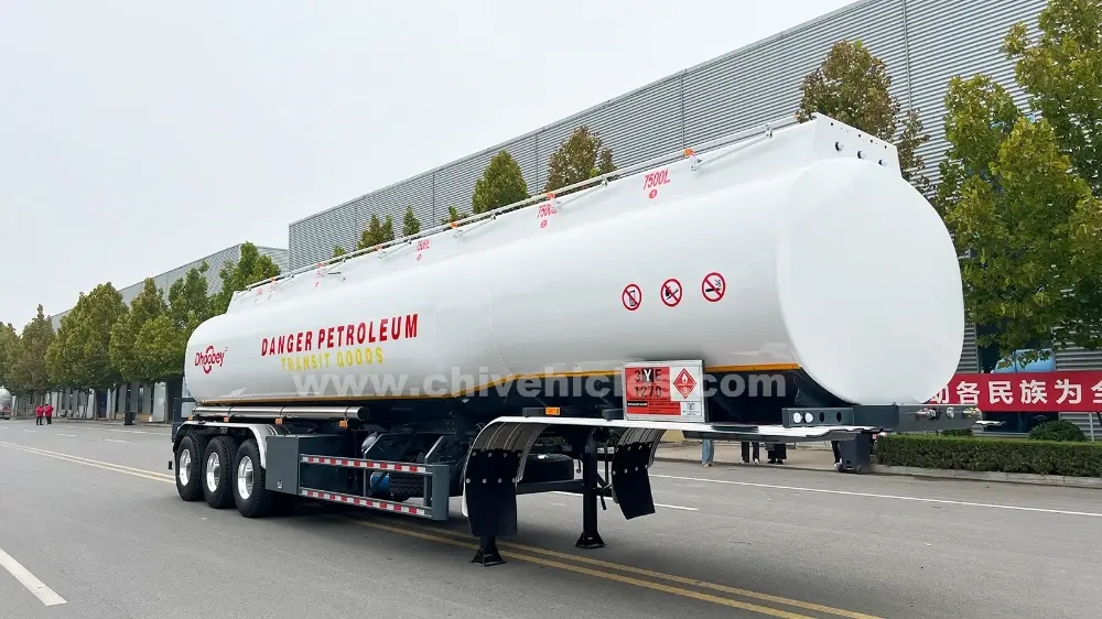 45000 Liters Fuel Tank Truck Trailer - Fuel Tanker Trailer / Cement ...