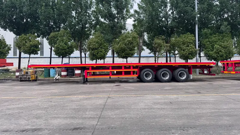 3 Axles Semi Flatbed Trailer