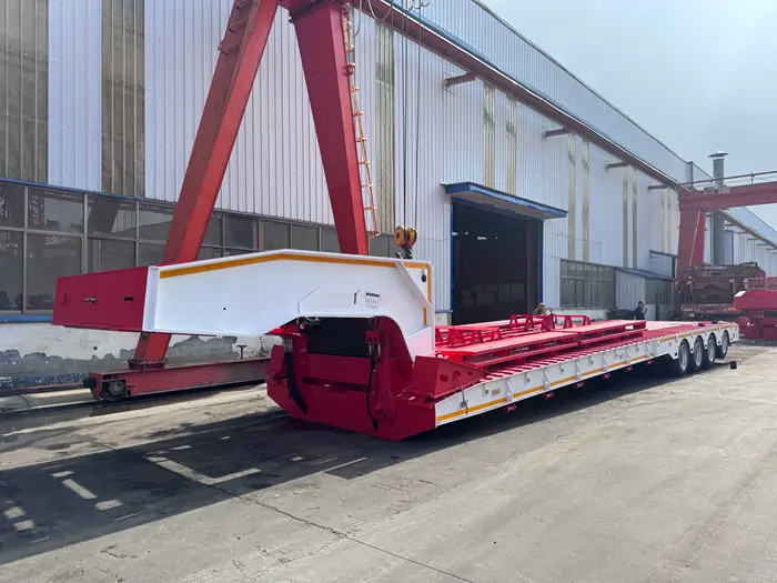 4 Axle Detachable Gooseneck Semi Trailer (6)