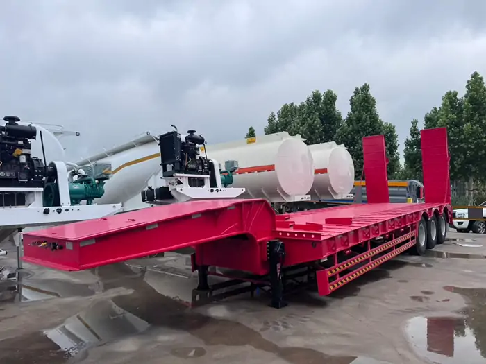 3 Axle Lowbed Semi Trailer For Sale 6