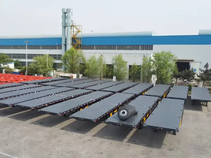 China Trailer 4 Axle Flatbed Trailer for Sale 4