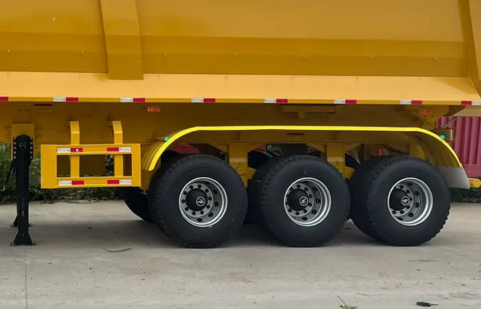 3 Axle Dump Semi Trailer 4