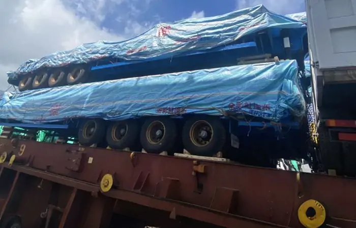 4 Axle Lowbed Semi Trailers Shipped To Zimbabwe 3