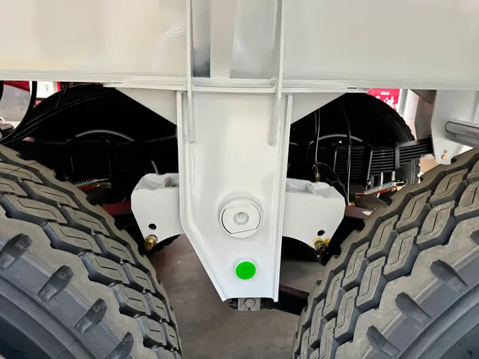 Mechanical suspension flatbed trailer