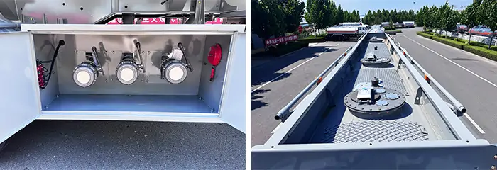 Tri Axle Carbon Steel Fuel Tanker Trailer 5