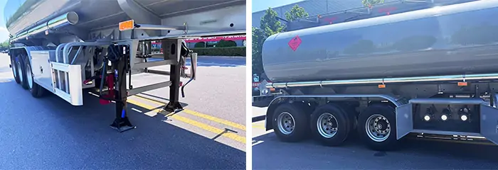 Tri Axle Carbon Steel Fuel Tanker Trailer 6