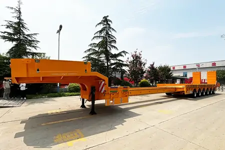 extendable lowbed semi trailer