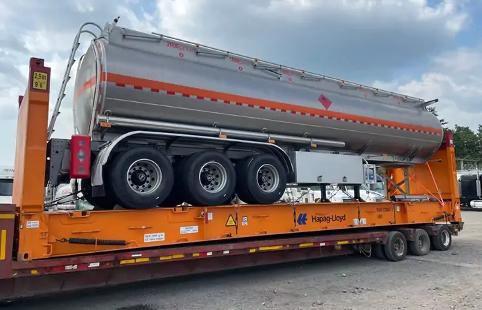 3 Axle Aluminum Fuel Tanker Trailer Shipped To DRC 2