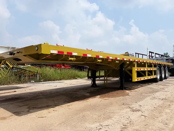 3 Axle Flatbed Semi Trailer 1