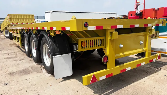 3 Axle Flatbed Semi Trailer 4