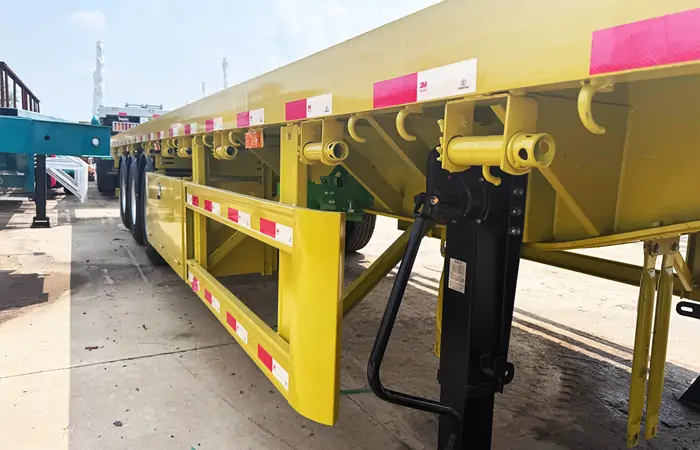 3 Axle Flatbed Semi Trailer 7