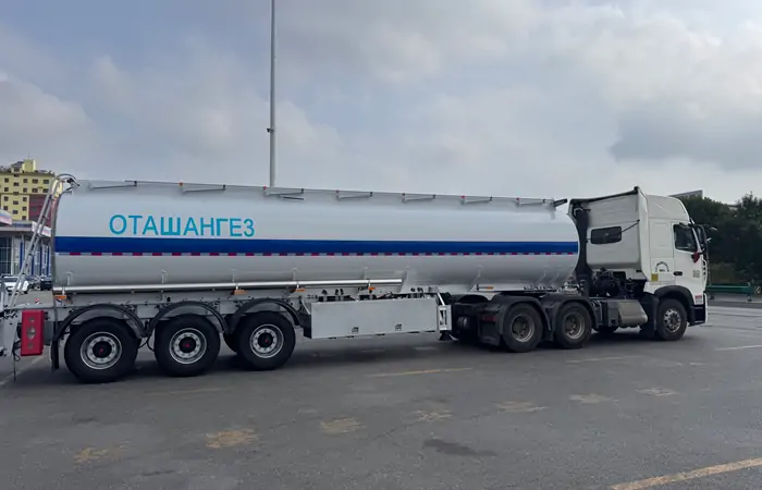 3 Axle Fuel Tanker Trailer Shipped To Kyrgyzstan 3