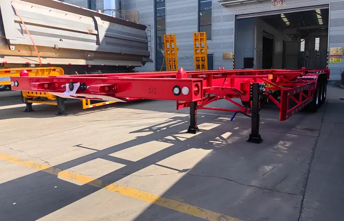 3 Axle Skeleton Semi Trailer 7