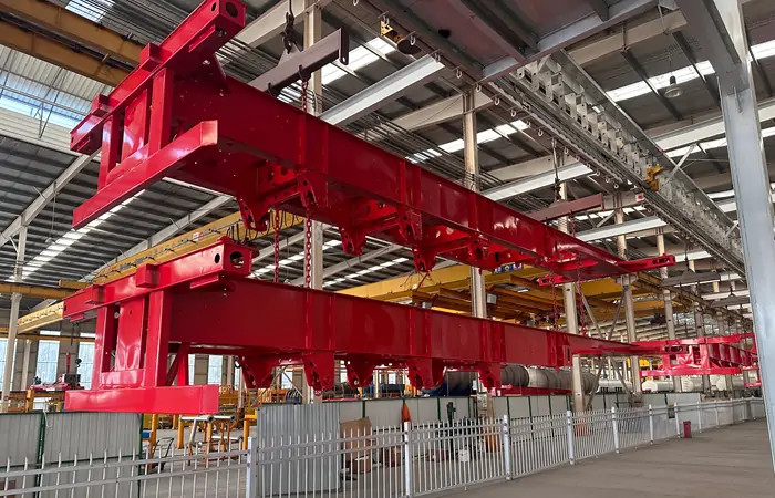 3 Axle Skeleton Trailer Production Line