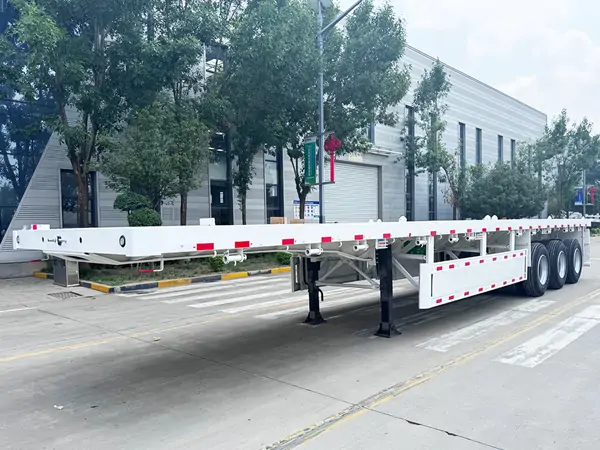 40FT 3 Axle Flatbed Trailer 1