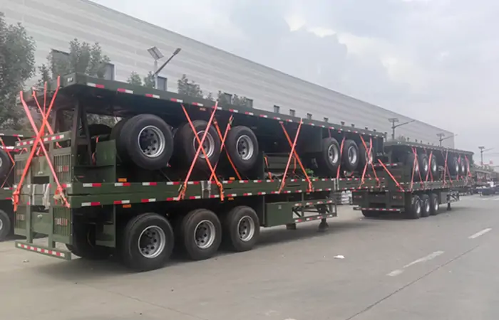 6 Flat Bed Semi Trailer Shipped To Ghana 2