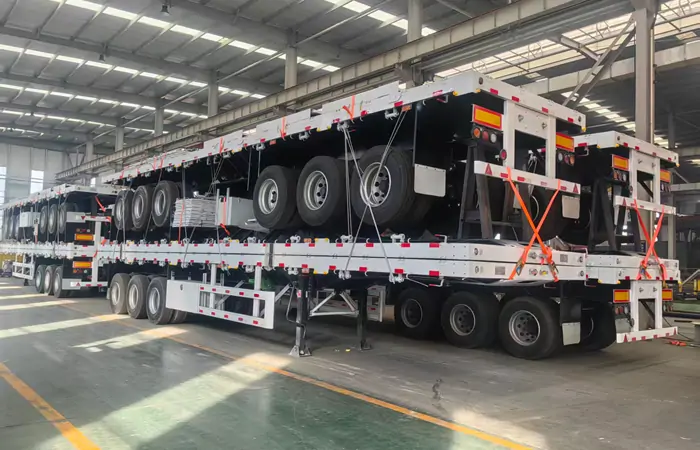 Tri Axle Sidewall Semi Trailer Shipped To Kenya 2