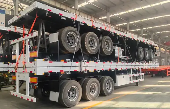 Tri Axle Sidewall Semi Trailer Shipped To Kenya 3