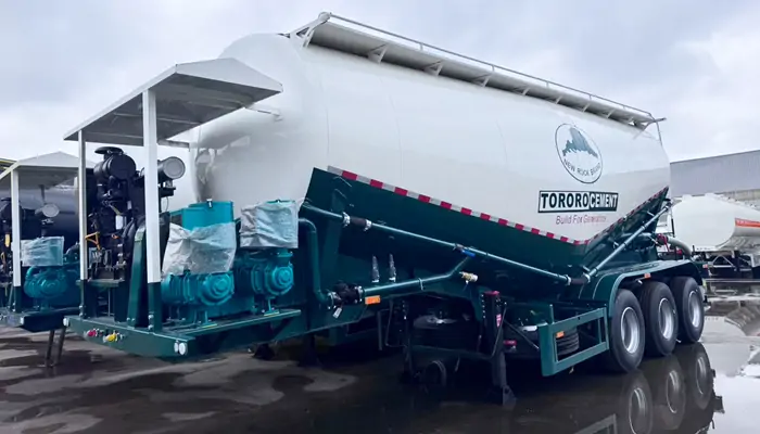 3 Axle Cement Bulker Tanker Trailer Shipped To Congo