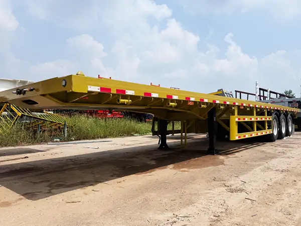 3 Axle Flatbed Trailers Shipped To Rwanda