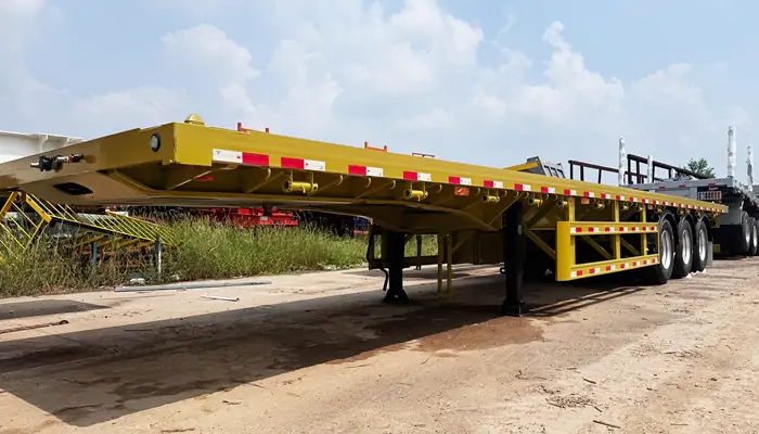 3 Axle Flatbed Semi Trailers Shipped To Rwanda 3