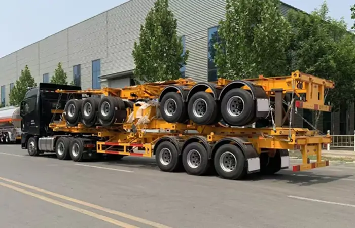 45ft Skeleton Trailer Shipped To Tanzania