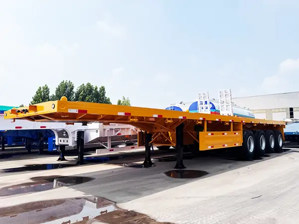 4 Axle Flatbed Semi Trailer Price 1