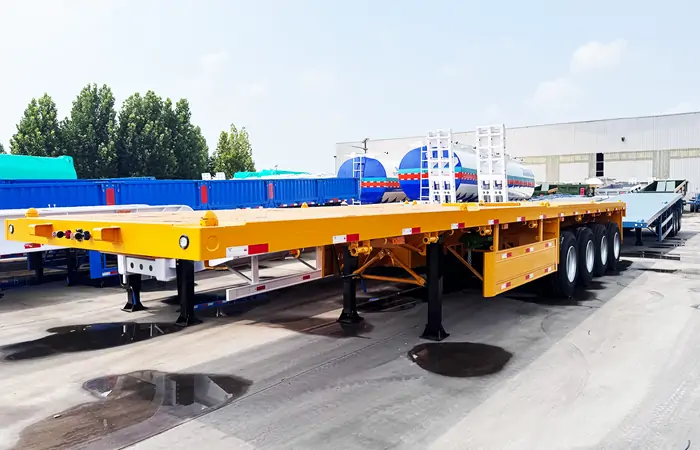 4 Axle Flatbed Semi Trailer for Sale