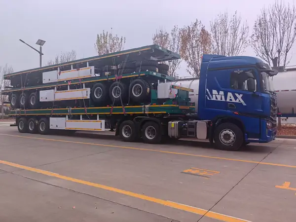 INTAI 40ft Flatbed Semi Trailer Shipped To Zambia