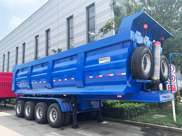 4 axle Tipper Semi Trailer Shipped To Uganda