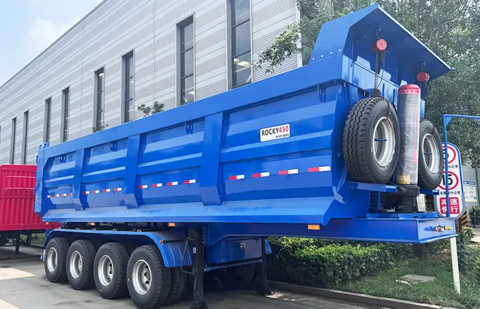 35CBM Tipper Semi Trailer Shipped To Uganda