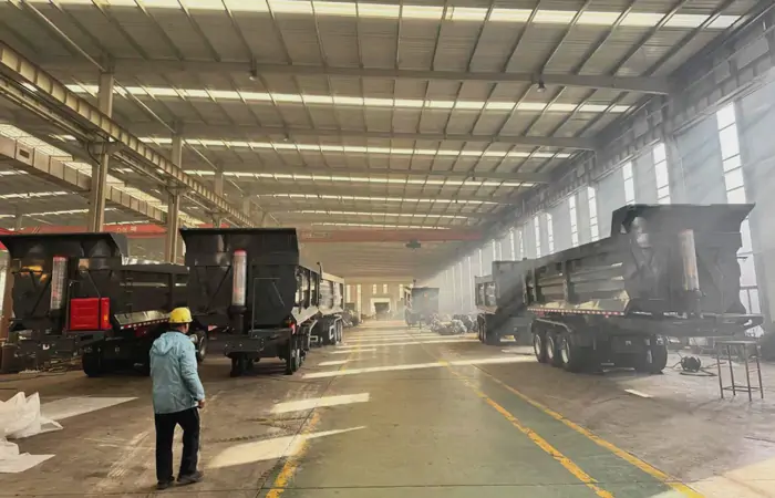 35CBM Tipper Semi Trailer Shipped To Uganda 8