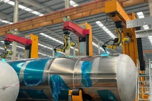 Automated welding of oil tank trailers