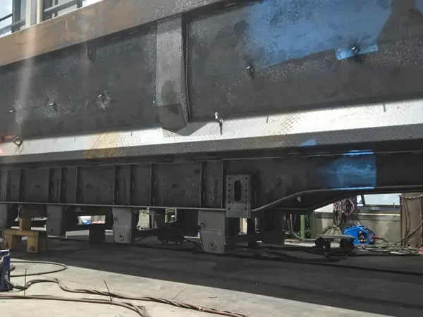 rear dump trailer production line